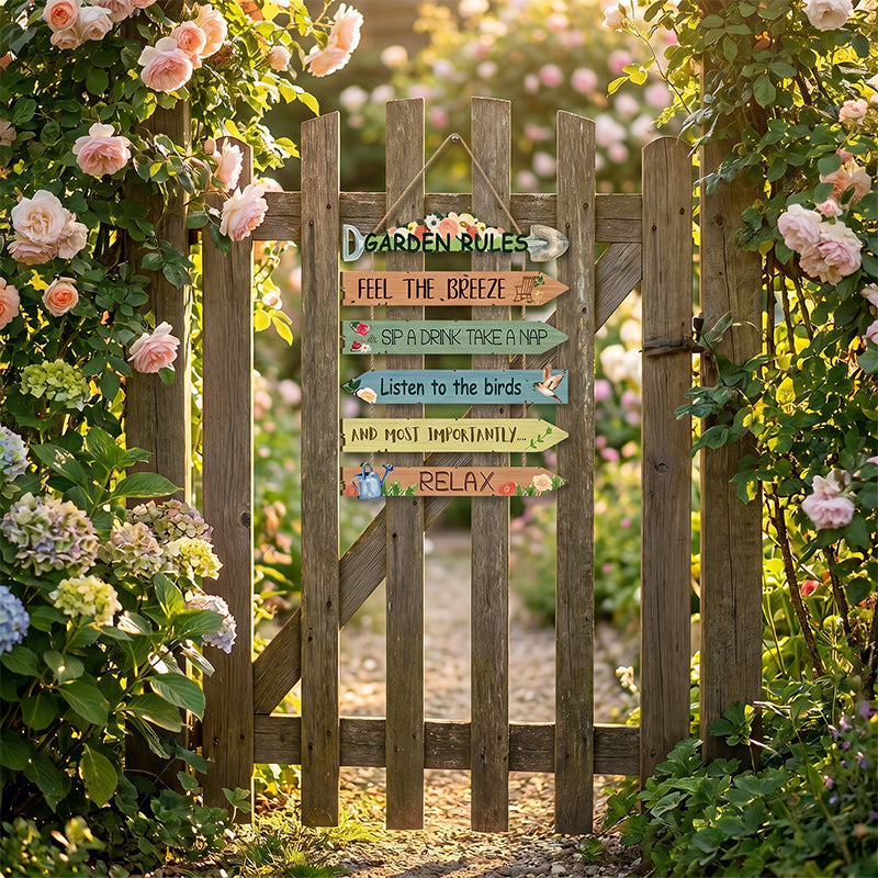 ⏳Offre limitée -50%⏰Plaque décorative murale en bois rustique pour jardin🏡