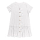 Robe à nouer pour femme, robe d'été ample en coton et lin, avec ourlet à volants, robe décontractée à manches courtes