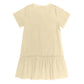 Robe à nouer pour femme, robe d'été ample en coton et lin, avec ourlet à volants, robe décontractée à manches courtes