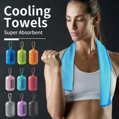 🔥Offre spéciale été ! 1 acheté = 1 offert !⚡Plus de 50 000 vendus !❄️Serviette rafraîchissante anti-transpiration à utiliser partout et à tout moment ! Réutilisable, douce, absorbante et rafraîchissante.