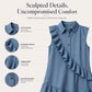 Robe d'été sans manches pour femme, avec volants sur le devant