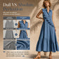 Robe d'été sans manches pour femme, avec volants sur le devant