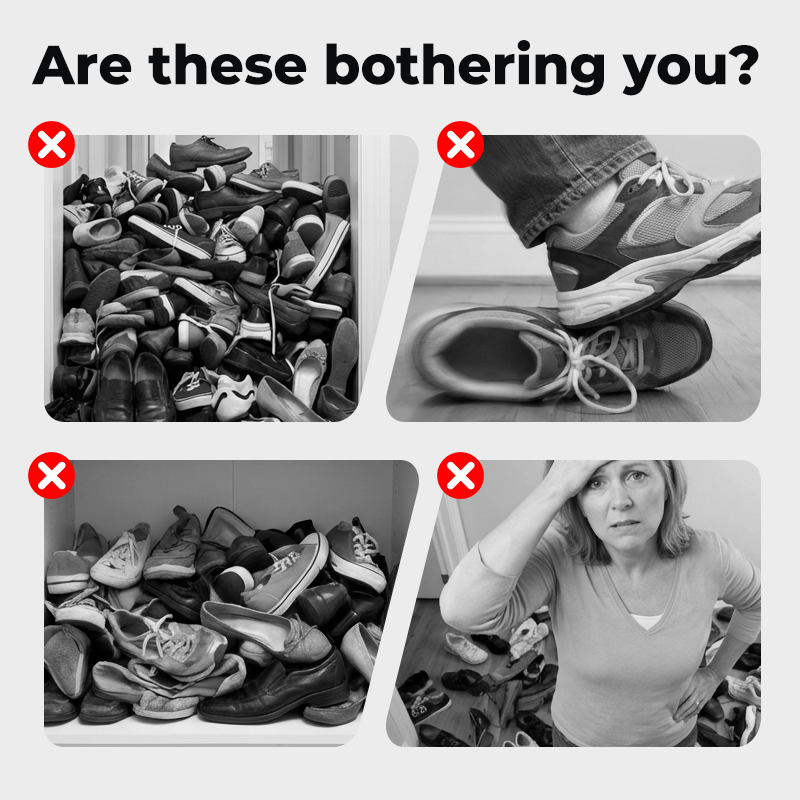 👟🔥Organisateur Chaussures Suspendu Porte – Jusqu'à 36 Paires Métal Robuste Stable, Étagères Inclinées Anti-Glissement Talons Bottes Baskets, Installation Sans Outils Secondes · 3 Coloris · 4-8-12 Étages ✨