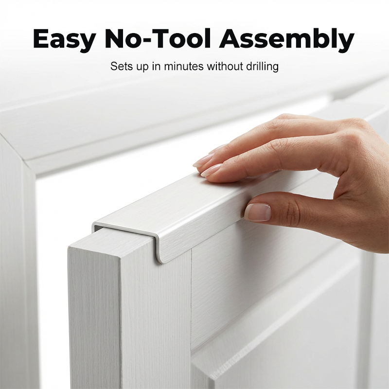 👟🔥Organisateur Chaussures Suspendu Porte – Jusqu'à 36 Paires Métal Robuste Stable, Étagères Inclinées Anti-Glissement Talons Bottes Baskets, Installation Sans Outils Secondes · 3 Coloris · 4-8-12 Étages ✨