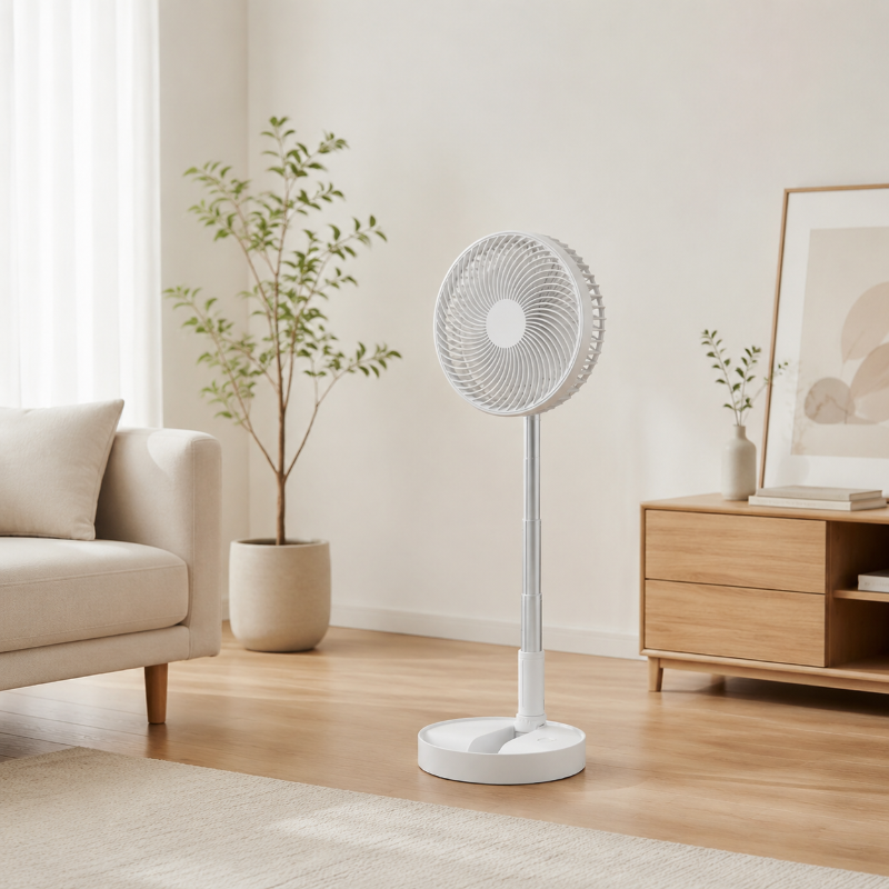Ventilateur de sol télescopique multifonction portable