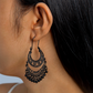 Boucles d'oreilles pendantes élégantes de style vintage en forme de U