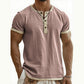 ⌛Offre à durée limitée – T-shirt Henley à manches courtes et respirant pour homme