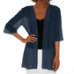 Cardigan ample en mousseline pour femme, ouvert sur le devant