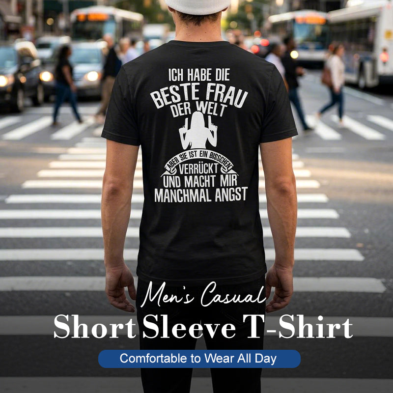 T-shirt décontracté à manches courtes pour homme