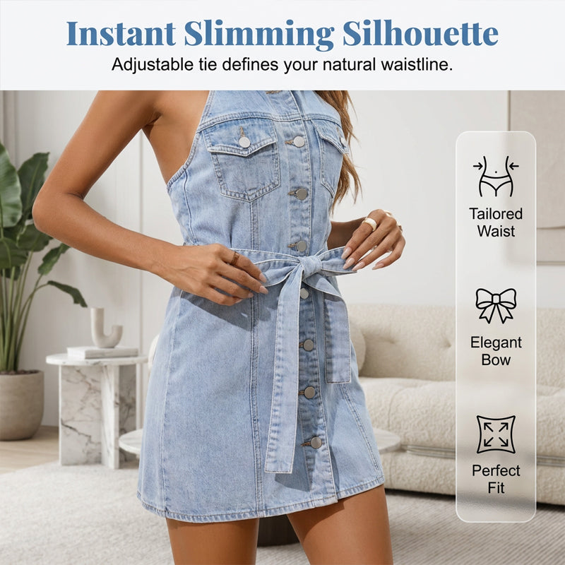 🧵Jupe en jean cintrée élégante