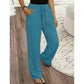 Pantalon femme décontracté à jambes droites
