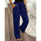 Pantalon femme décontracté à jambes droites