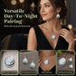 Ensemble de boucles d'oreilles pendantes ajourées à trois anneaux colorés peints à l'huile – Ensemble de bijoux bohèmes pour femme