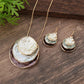 Ensemble de boucles d'oreilles pendantes ajourées à trois anneaux colorés peints à l'huile – Ensemble de bijoux bohèmes pour femme