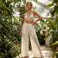 🔥-50%  👖 Pantalon Femme Fluide en Dentelle avec Cordon de Serrage 🌿taille haute cordon et coupe ample pour le quotidien
