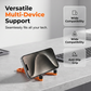 📱Mini support de téléphone en aluminium, porte-clés et support de bureau pliable – Un petit gadget, un grand confort ✨