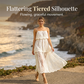 👗 50% DE RÉDUCTION ! ✨ Robe Maxi Élégante en Dentelle Blanche à Bretelles Spaghetti – Dentelle Florale, Silhouette à Volants & Tissu Respirant – Parfaite pour les Mariages et les Soirées d’Été 🌸💍