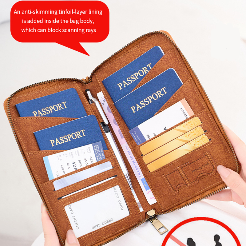 📢📢50 % DE RÉDUCTION !! ⏰Porte-Passeport Familial Anti-Ondes
