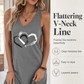 🔥-50%👗 Robe Tank Femme Sans Manches – Coupe Ample Col Rond Imprimé Cœur
