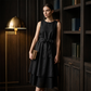 🔥-50%👗 Robe Longue Femme Sans Manches – Ceinture Cravate Taille Haute Coupe Fluide