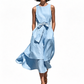 🔥-50%👗 Robe Longue Femme Sans Manches – Ceinture Cravate Taille Haute Coupe Fluide