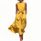 🔥-50%👗 Robe Longue Femme Sans Manches – Ceinture Cravate Taille Haute Coupe Fluide