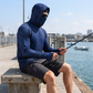 🏖️🧴 Pack 5 chemises UV à capuche – Ultra-légères et respirantes, protègent cou et bras toute la journée, séchage express 🍃💧