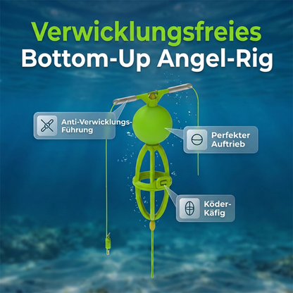 🔥Promotion exceptionnelle : 50 % de réduction🔥 Finis les démêlages en plein lancer ! Panier d'appât « Bottom-Up » anti-emmêlement – Base lestée, reste bien droit, nuage d'appât en 3 secondes 🎣