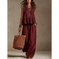 ⌛Limited-Time Offer-Women Casual Sleeveless Ruffle Top and Wide Leg Long Pants Set