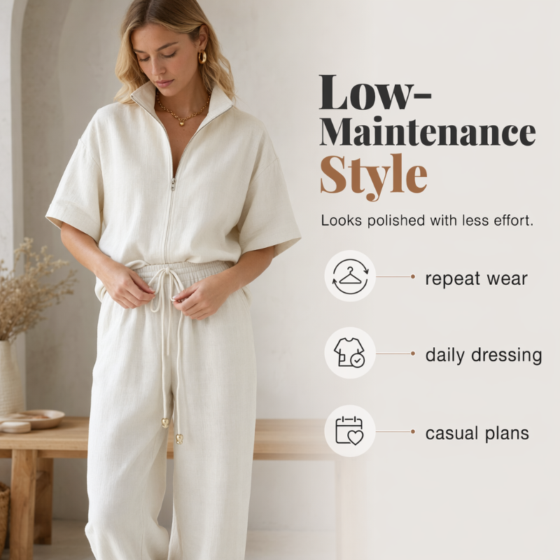 Ensemble décontracté femme (haut et pantalon)