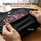 🔥 T-Shirt Noir Homme Slogan Allemand Humoristique – Respirant