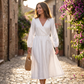 Robe élégante à nouer à la taille pour femme
