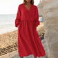 Robe élégante à nouer à la taille pour femme