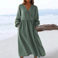 Robe élégante à nouer à la taille pour femme