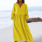 Robe élégante à nouer à la taille pour femme
