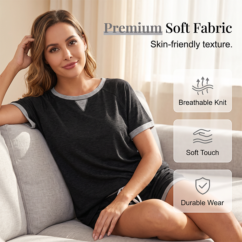 Ensemble décontracté pour femme : haut et short