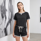 Women's Casual Top and Shorts Set