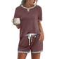 Women's Casual Top and Shorts Set