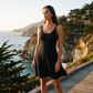 Women's Summer Double Strap Dress with Eyelet Detail