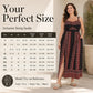 Robe longue bohème à fines bretelles pour femmes grandes tailles