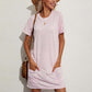 Robe t-shirt ample d'été pour femme, avec poches