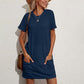 Robe t-shirt ample d'été pour femme, avec poches