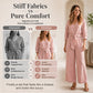 Ensemble pour femme composé d'un haut à col en V noué sur le devant et d'un pantalon à jambes larges