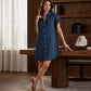⌛Offre à durée limitée – Robe chemise en jean ample pour femme