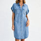 ⌛Offre à durée limitée – Robe chemise en jean ample pour femme