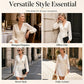 Robe portefeuille unie élégante pour femme
