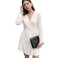 Robe portefeuille unie élégante pour femme