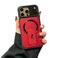 Coque magnétique pour téléphone avec cache-objectif rabattable et support intégré invisible