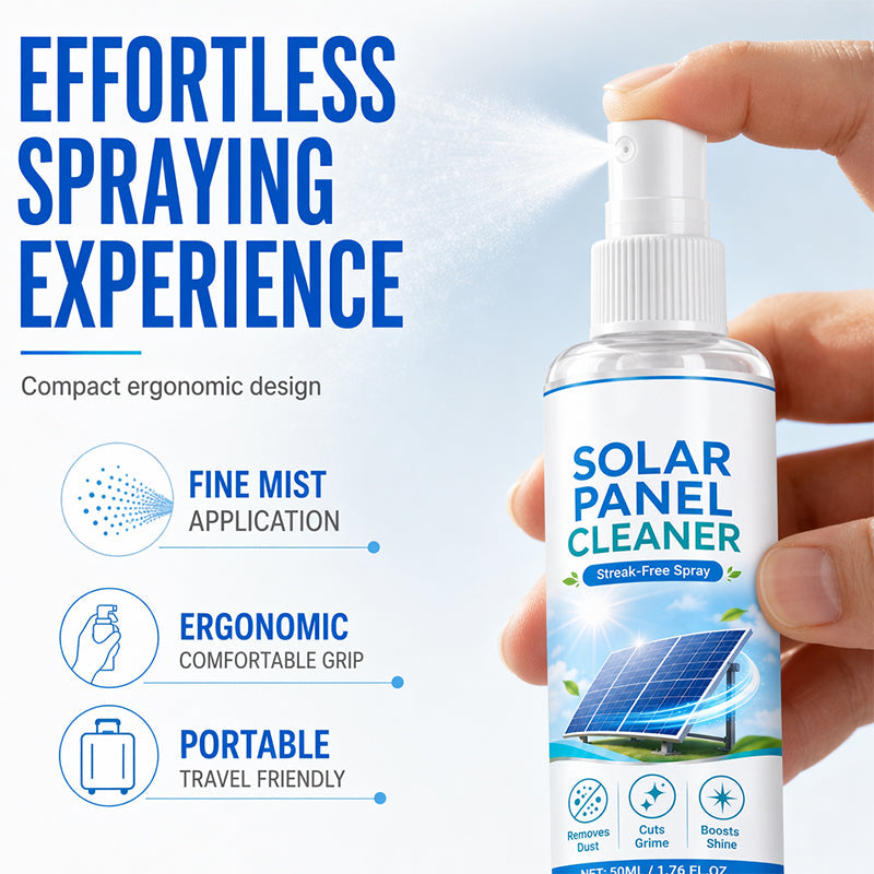 ☀️🧴 Spray nettoyant haut de gamme panneaux solaires, élimine poussière et saleté pour rendement maximal ✨