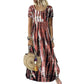 Robe décontractée ample pour femme, imprimé tie-dye